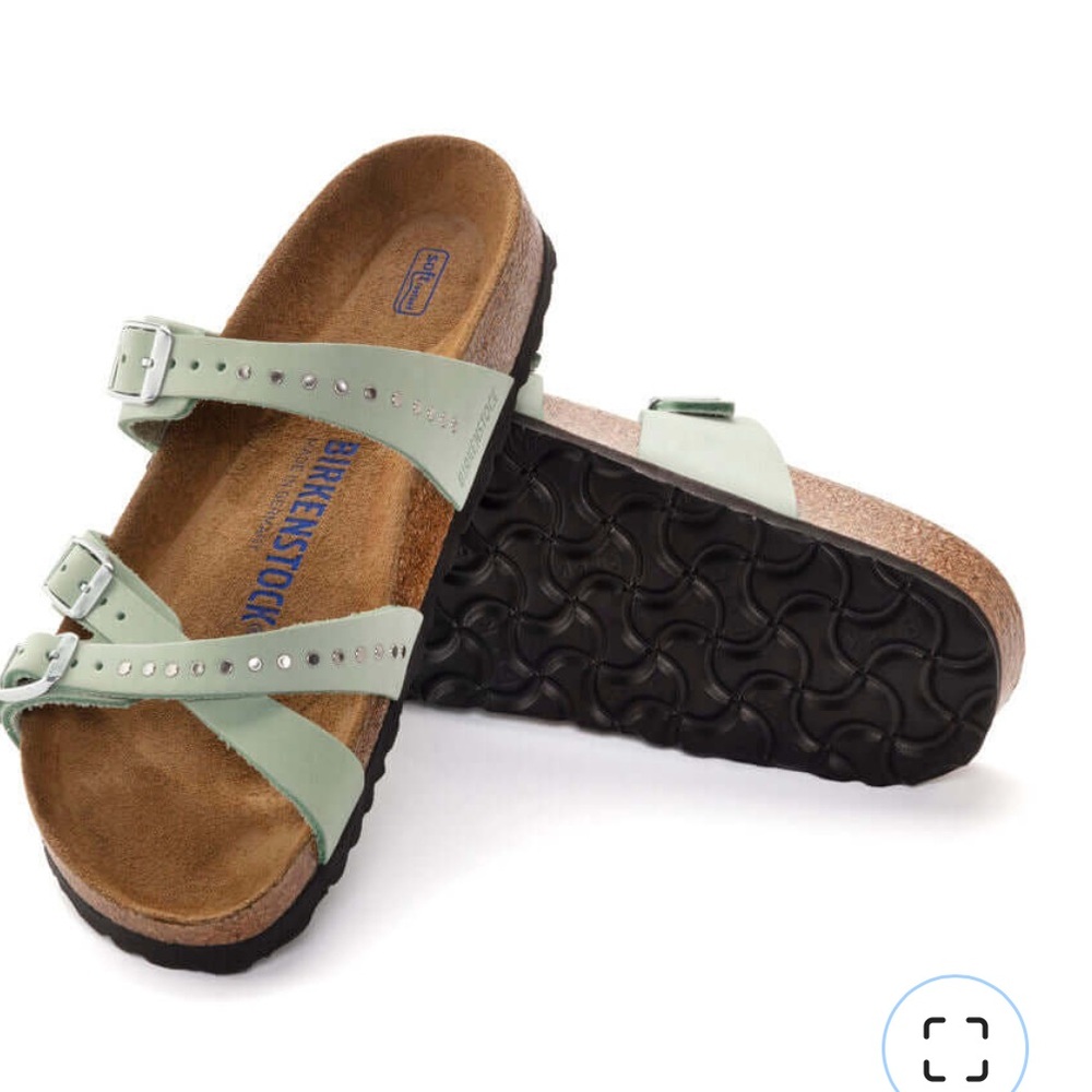 Birkenstock Franca Injected Rivets Sandals - Size 39 - Matcha - Picture 2 of 8